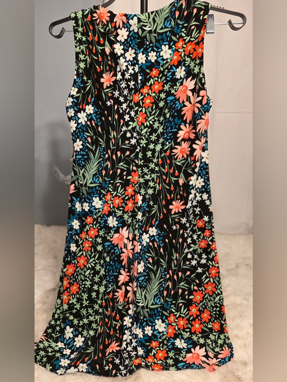 Tommy Hilfiger Dress with Coral, Blue & White Floral Print